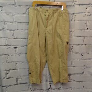 Faded Glory Tan Capri's